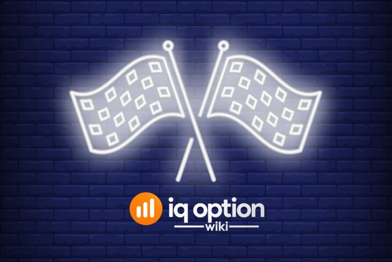 Flag pattern on IQ Option