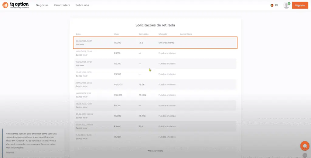 Withdrawal Confirmation