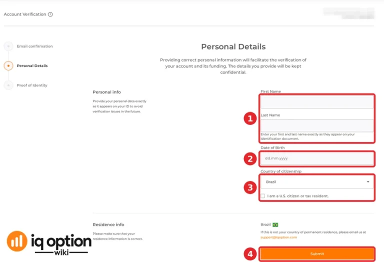iq option account verification step 2 personal details br