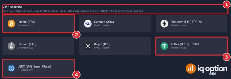 iq option crypto deposit step 3 coins