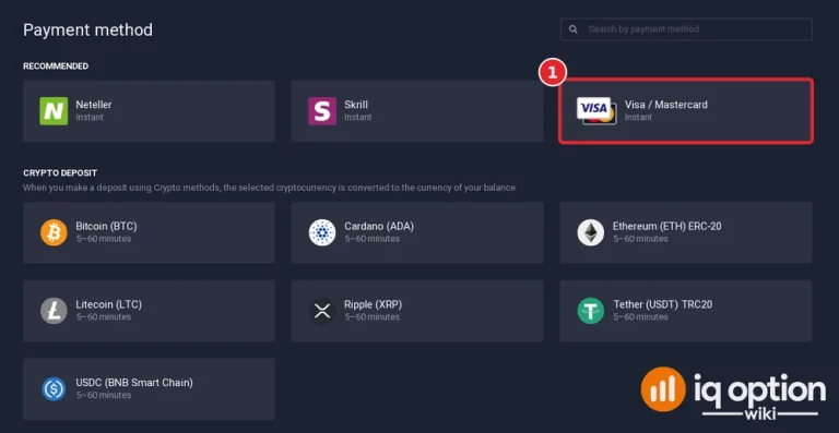 iq option paraguay deposit step 3 visa mastercard